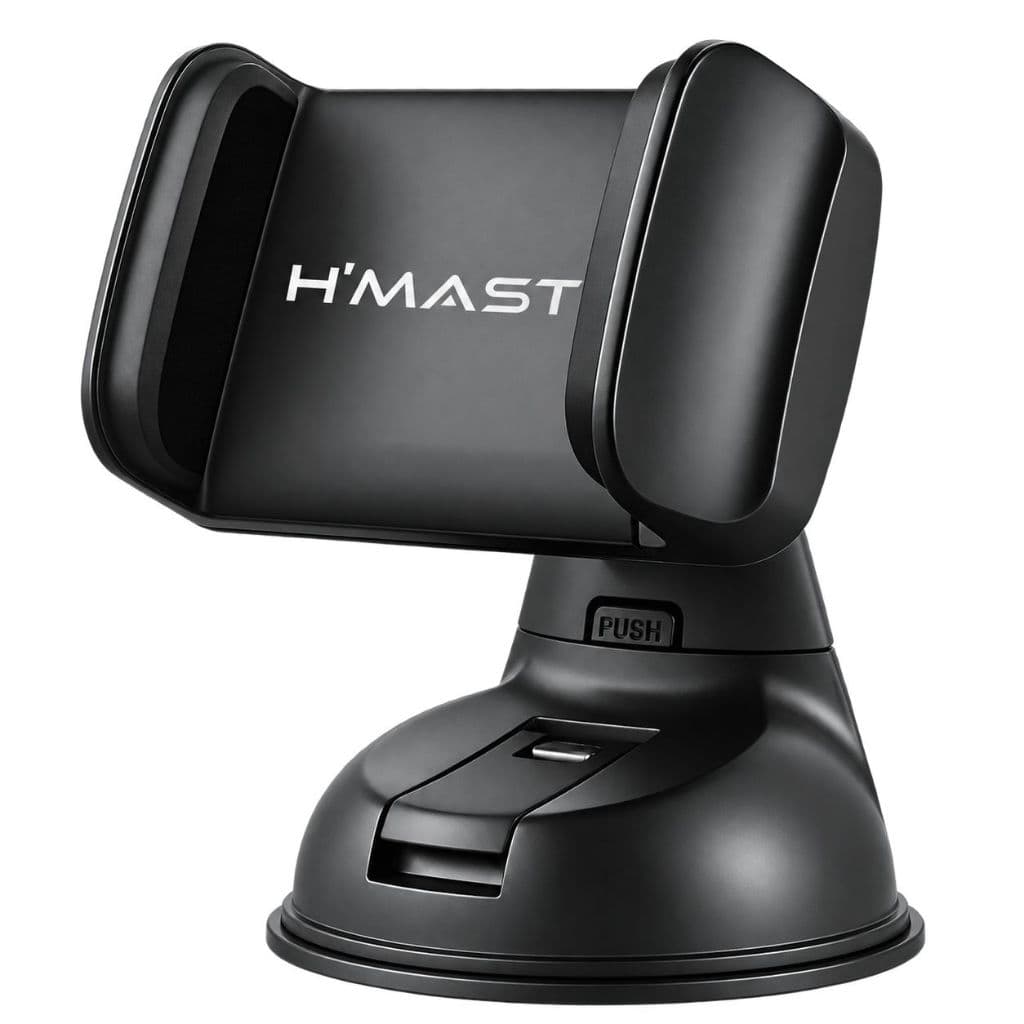 Suporte Carro Celular Universal Painel e Parabrisa Resistente Ventosa Ajustável Rotação 360°