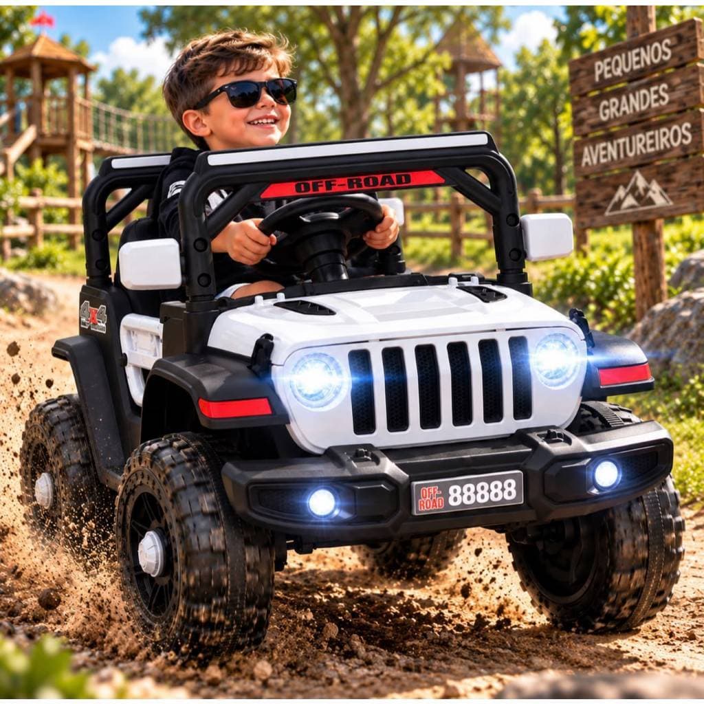Carro Carrinho de Passeio Infantil Eletrico 12V Bivolt Controle Remoto Carregador Zippy Toys