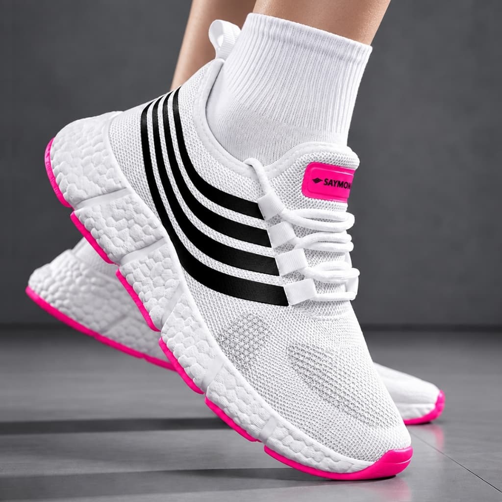 Tênis Feminino Esportivo Academia Leve Macio Ultra Fast Saymon New Casual Promocao Corrida
