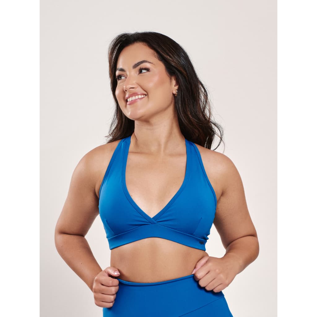 Roupa Academia Feminina Top Fitness Confortável Cruzado Compressão