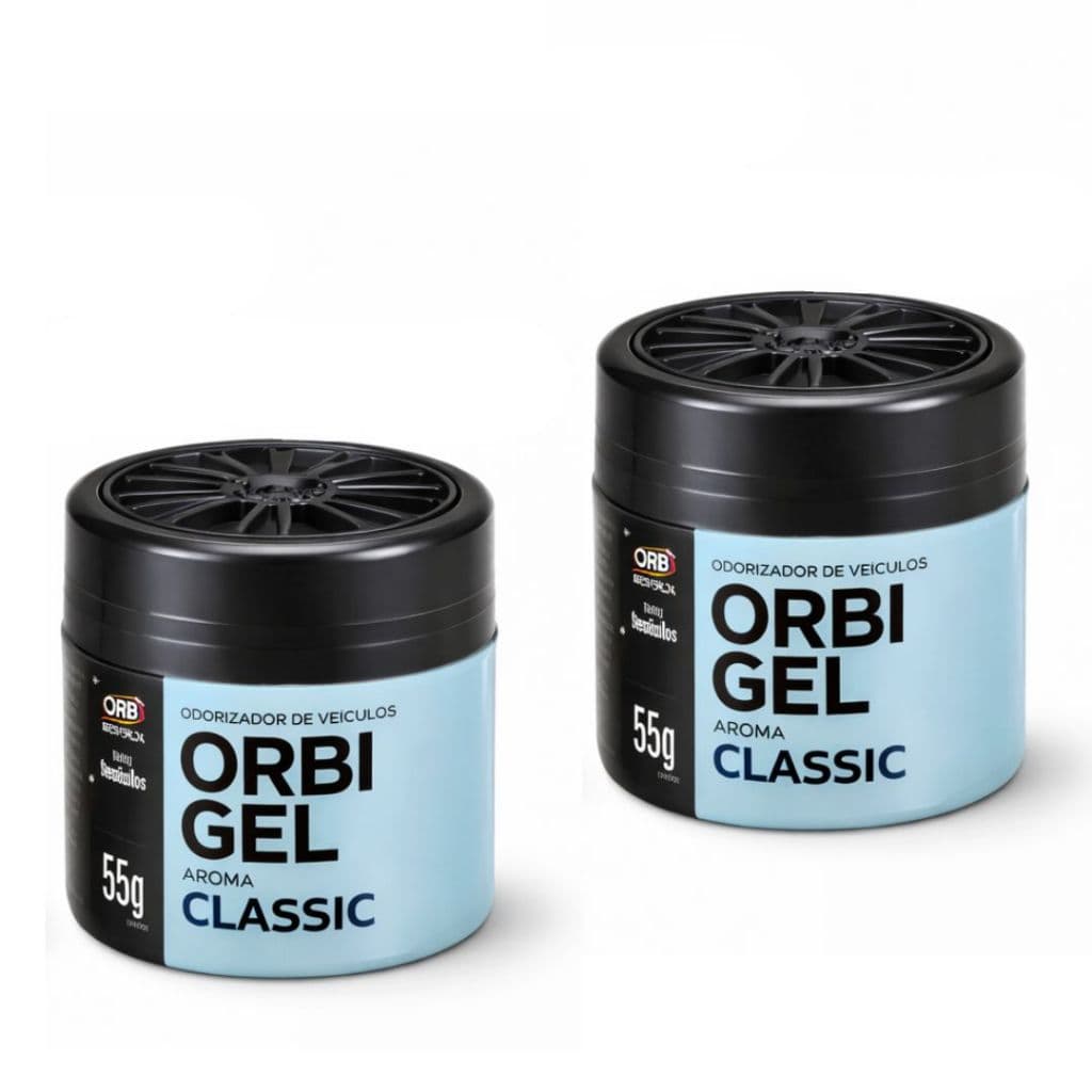 Kit com 2 Cheirinho de Carro Aromatizante Odorizador Automotivo Gel CLASSIC