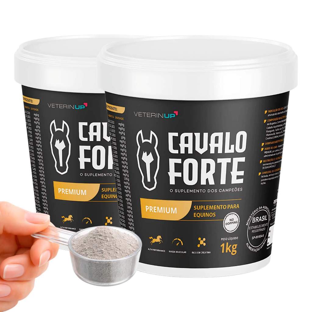 Suplemento Cavalo Forte Premium 2kg Suplemento para Equinos com Creatina, Vitaminas, Minerais e Aminoácidos
