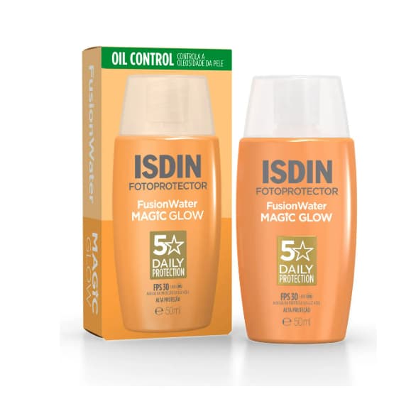 ISDIN Protetor Solar Facial Fusion Water Magic Glow FPS 30 - 50ml