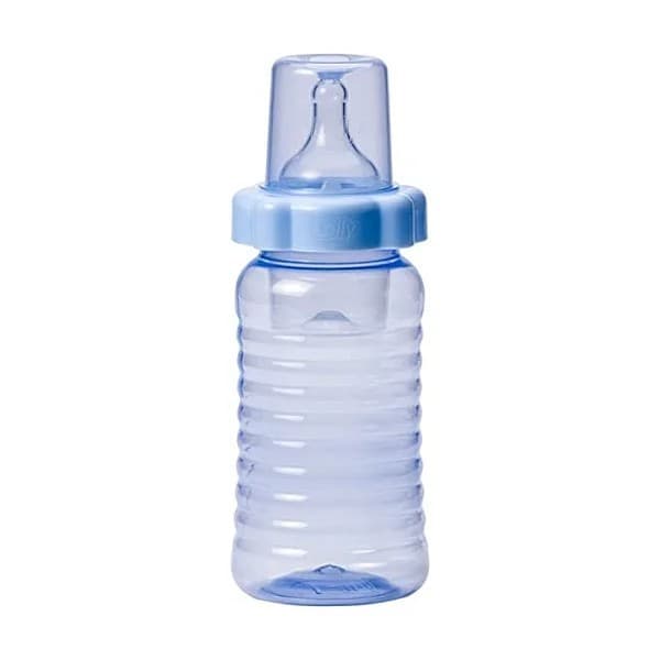 Mamadeira Big Clean Bico Silicone 340ml Azul Lolly