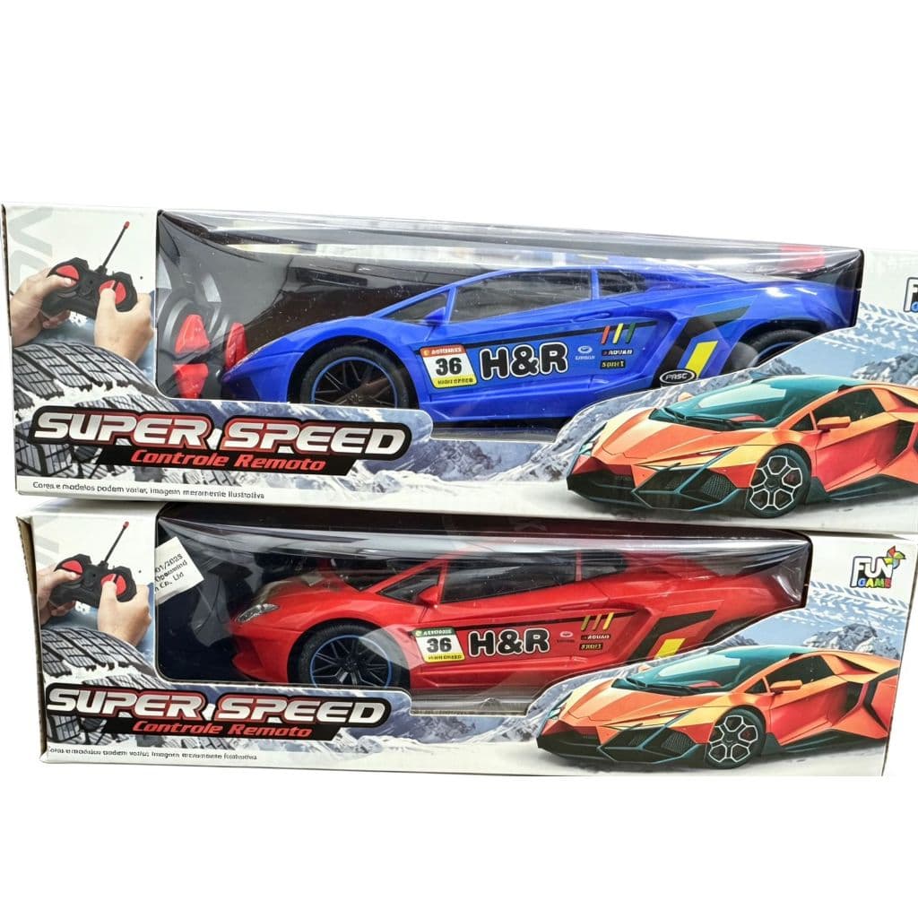 Carrinho de Corrida Super Speed - Controle Remoto com cobrarvermeiho