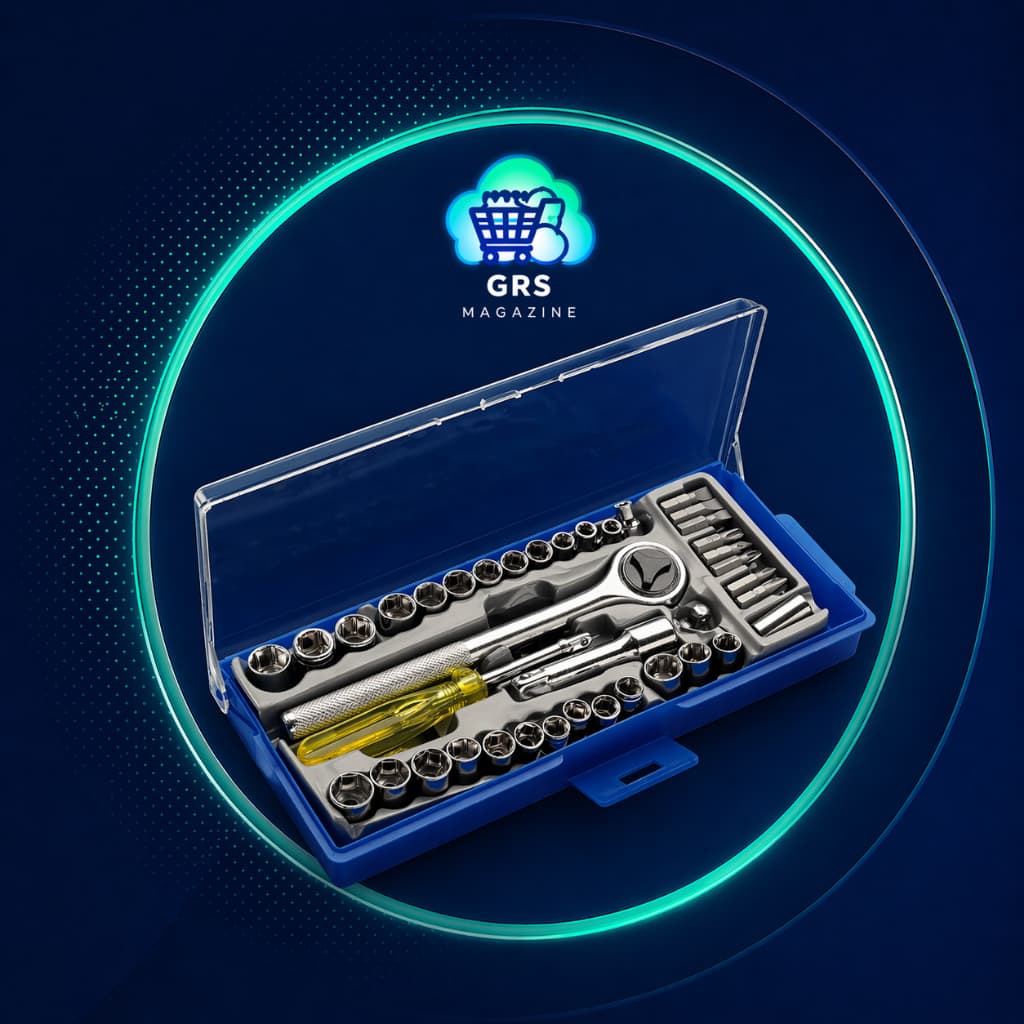 Kit Chave Catraca Reversível Jogo Soquetes 40 Pçs + Estojo 8ZI EDA