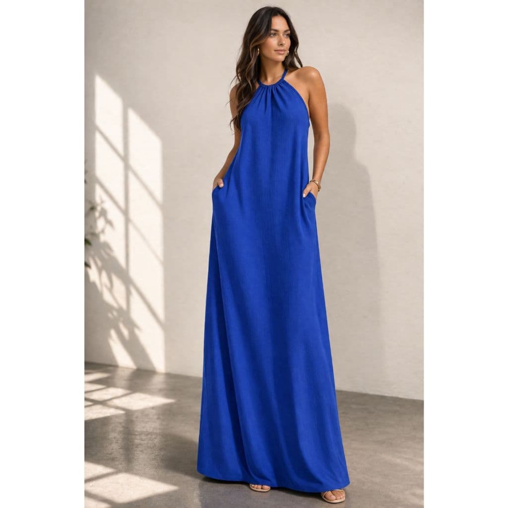 Vestido Longo Feminino Elegante Duna