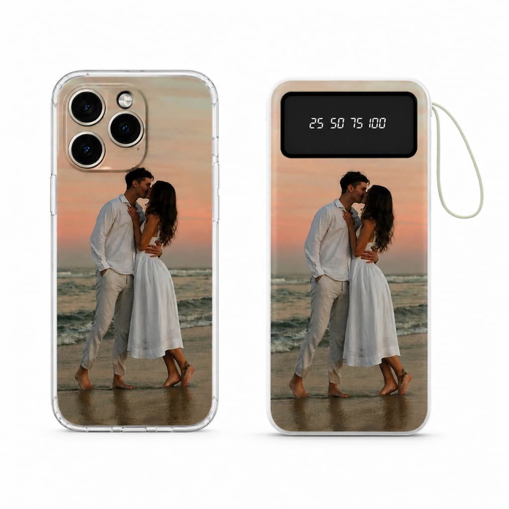 Kit capinha de celular+Carregador portátil (powerbank) personalizados com foto-Diversos Celulares