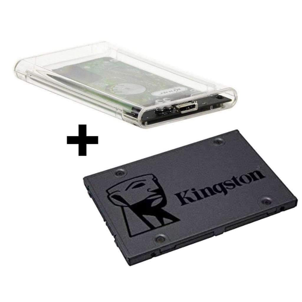 SSD EXTERNO - SSD KINGSTON A400 960GB + CASE USB 3.0 - SSD NOVO ORIGINAL KINGSTON COM NOTA FISCAL
