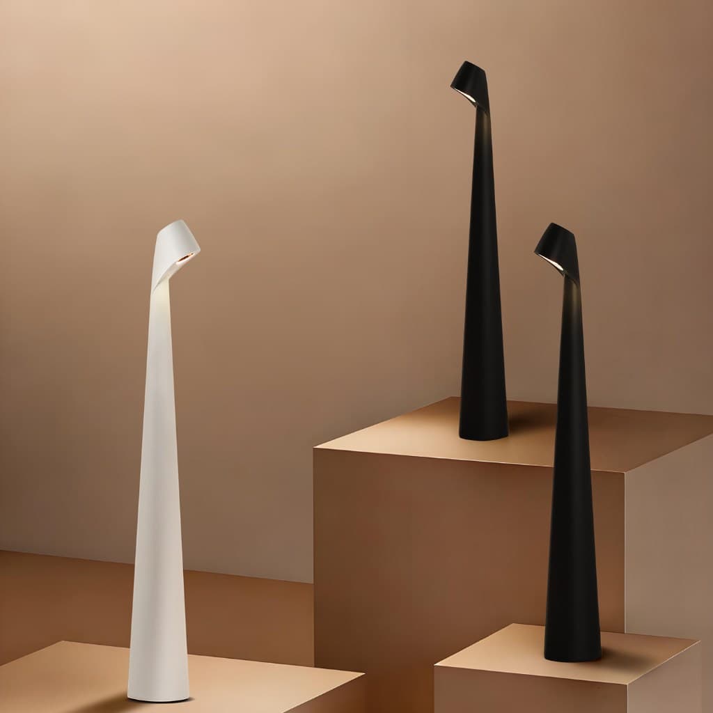 Luminária de Mesa LED Abajur 3 Tons Bateria Recarregavel USB Para Escritório E Decoração