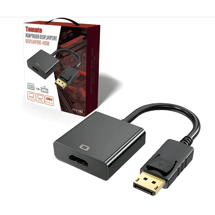 Adaptador DisplayPort Para HDMI Full HD 1080p Tomate PC Gamer Monitor TV