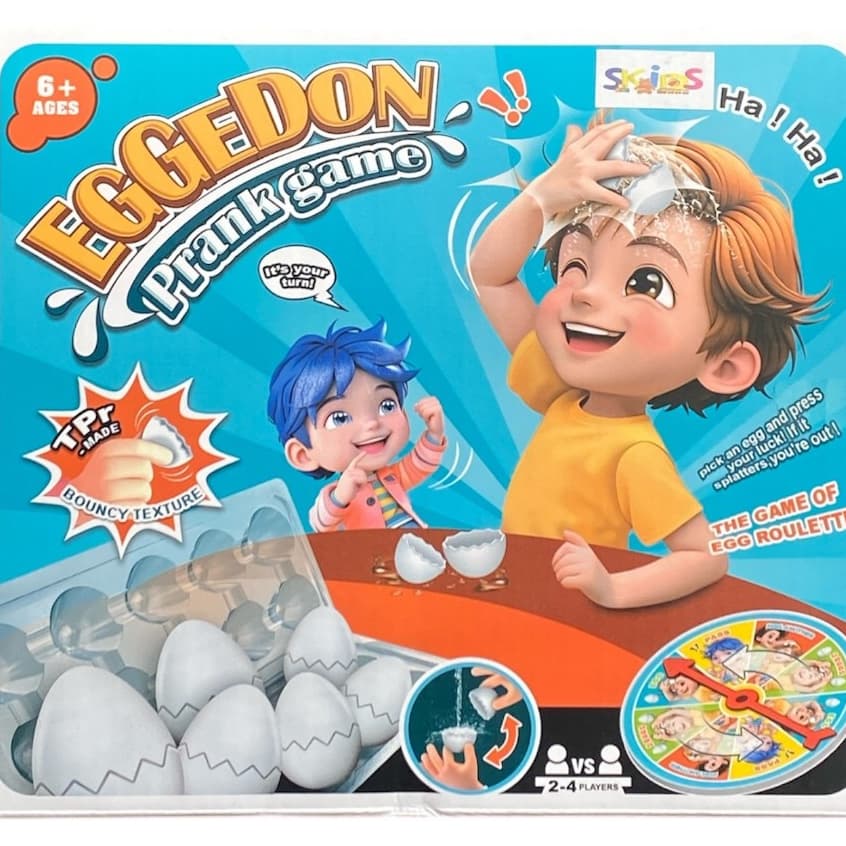 Jogo Quebra Ovos Pegadinha Infantil Roleta Ovo Divertido Família 6+
