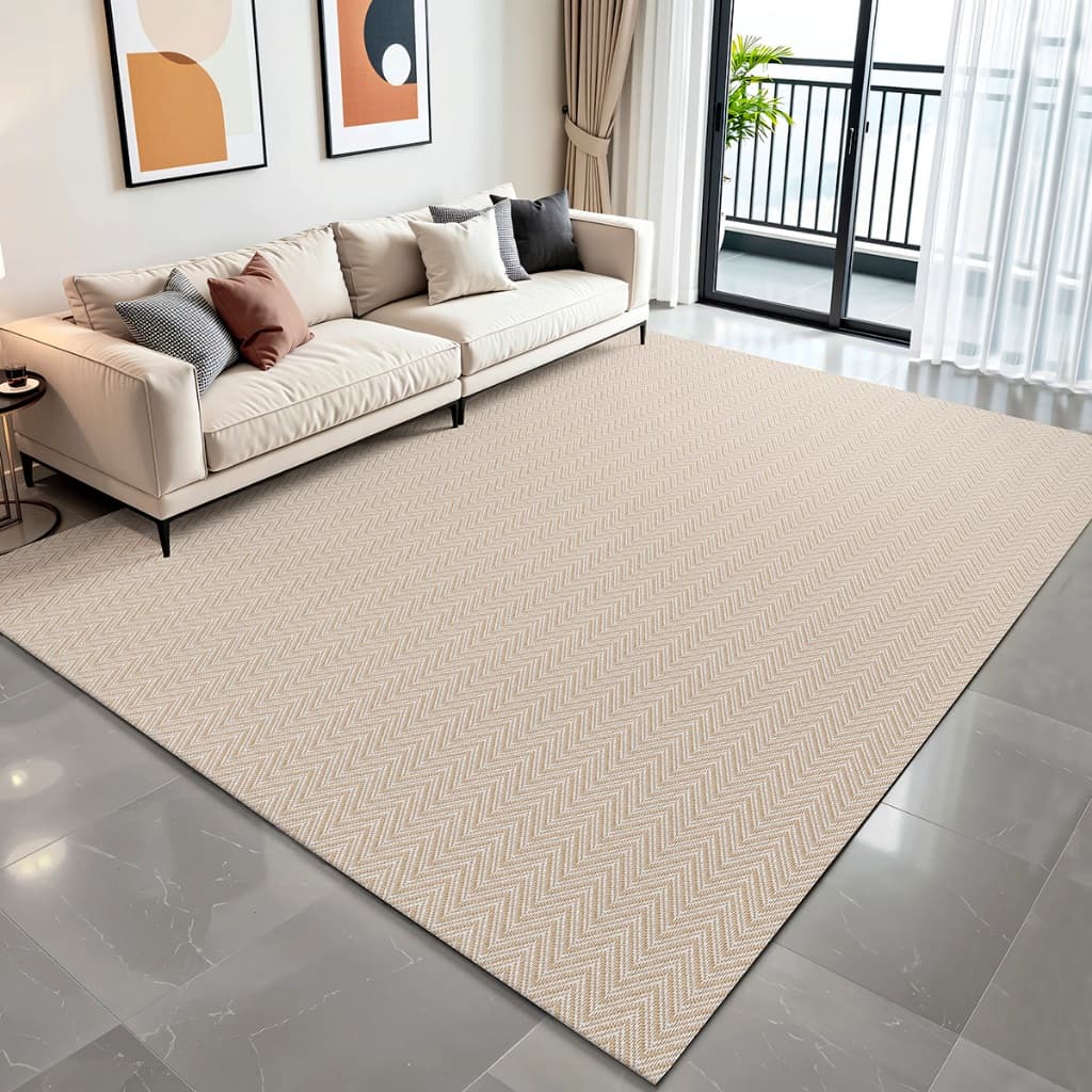 Tapete Sala Sisal Grande 2,00x3,00 Antiderrapante Artesanal de Tear Palha Caramelo Macio Lavável