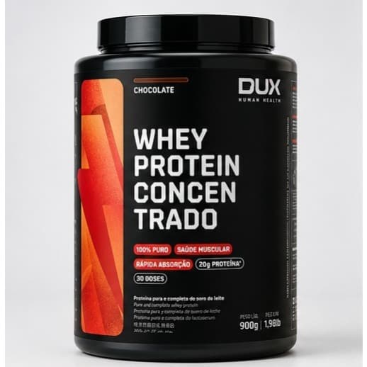 WHEY PROTEIN CONCENTRADO CHOCOLATE 900G - DUX