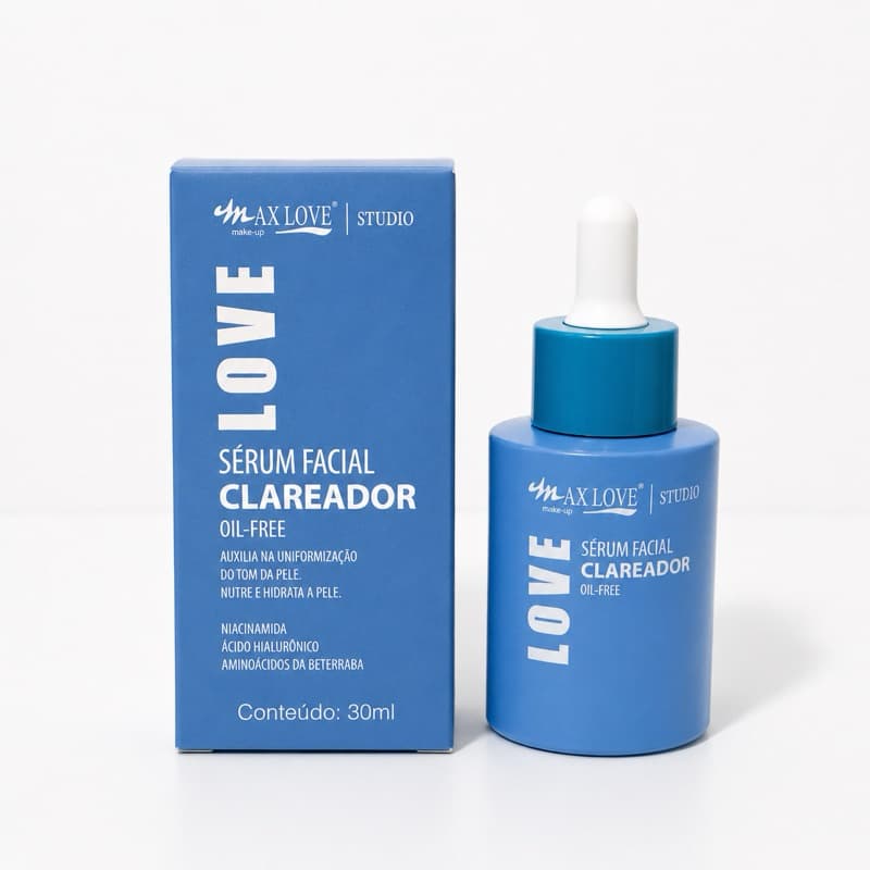 Sérum Facial Clareador Max Love com Vitamina C e Ação Hidratante para Todos os Tipos de Pele