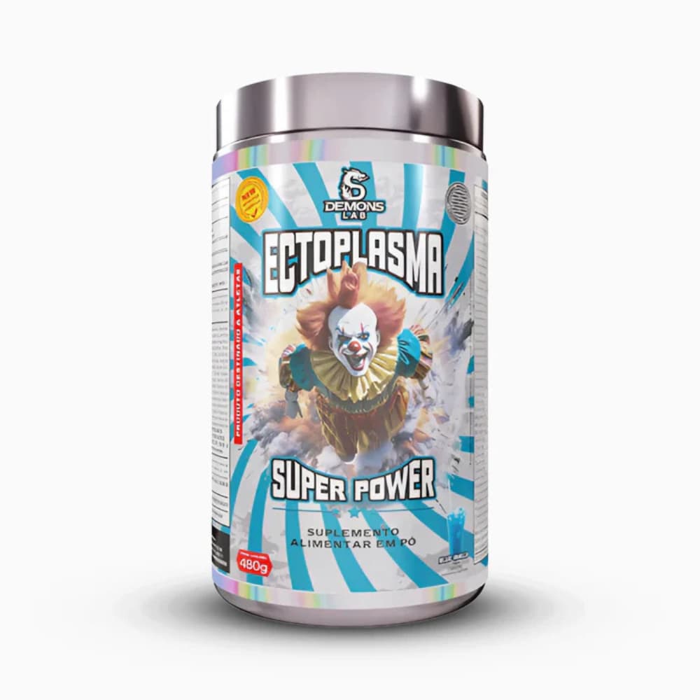 Pré Treino Ectoplasma Super Power 480g Demons Lab Sabor Blue Vanilha
