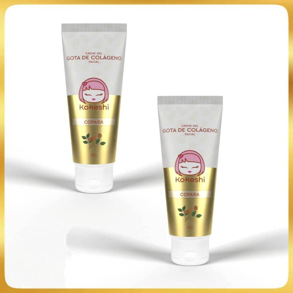 Kit 2 Gotas de Colágeno Facial Kokeshi 45g Anti-Idade