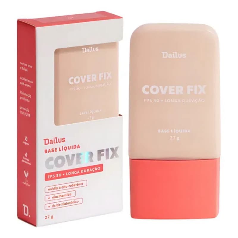 Base Líquida Dailus Cover Fix FPS 30 27g