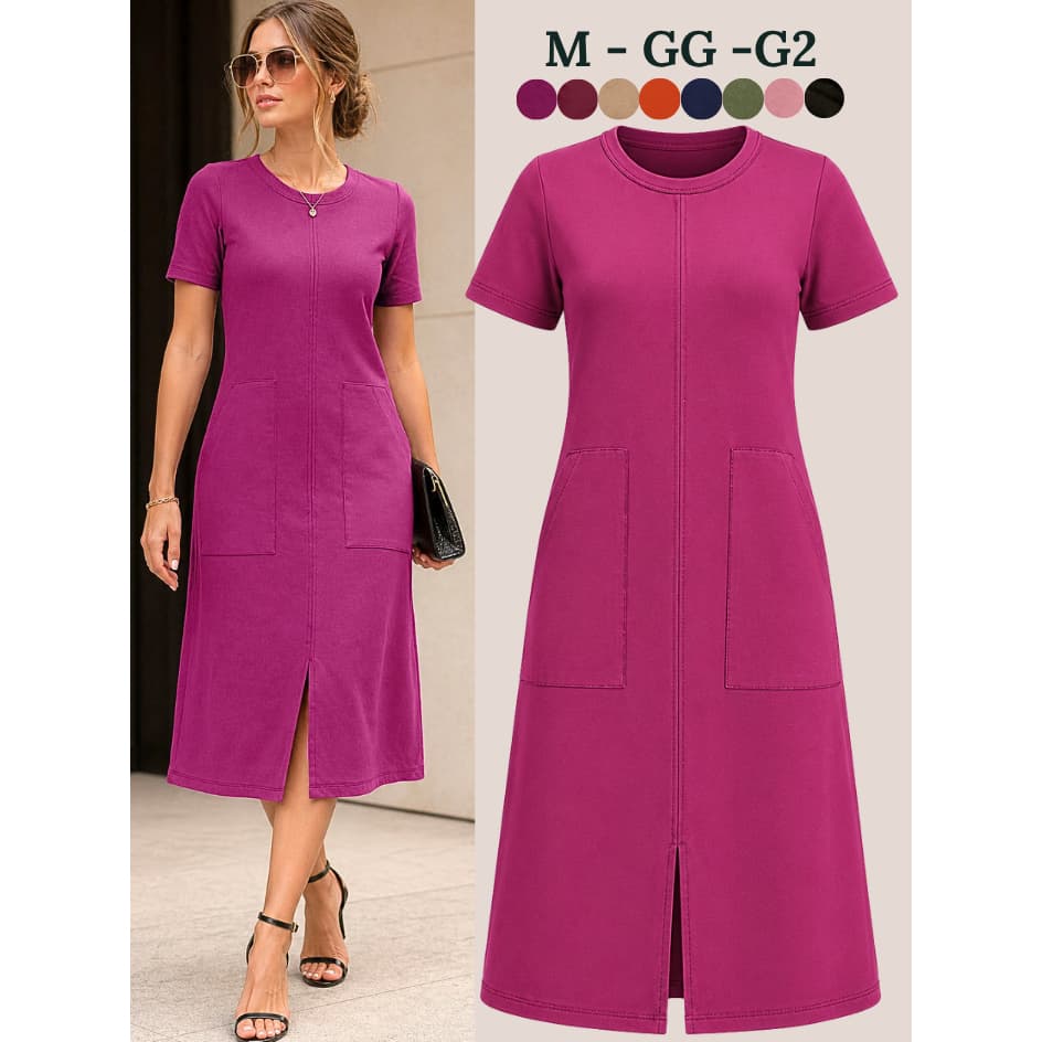 Vestido feminina evangélico soltinha vestido feminino elegante confortável roupa femininas discreta chique premium