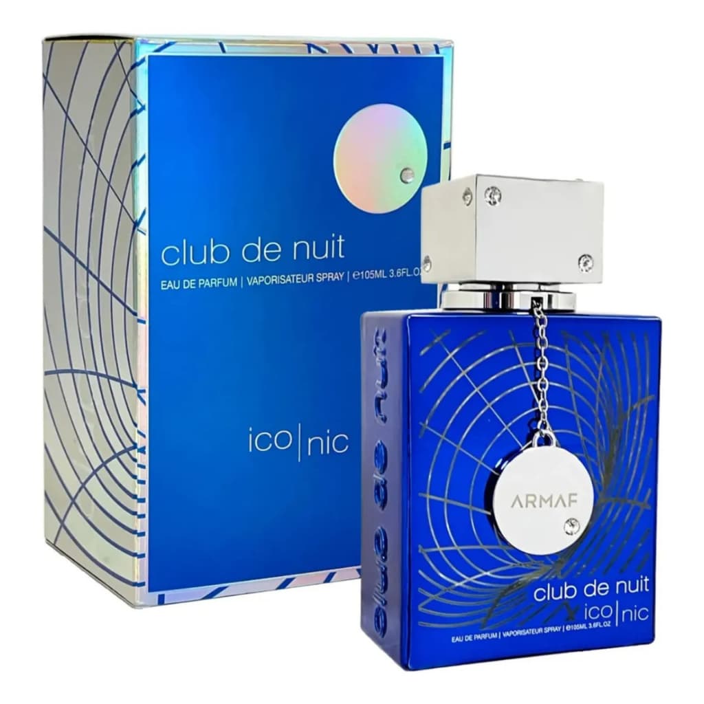 Perfume Club De Nuit Iconic Blue Armaf Eau De Parfum 105ml Perfume Árabe Masculino Importado Alta Fixação