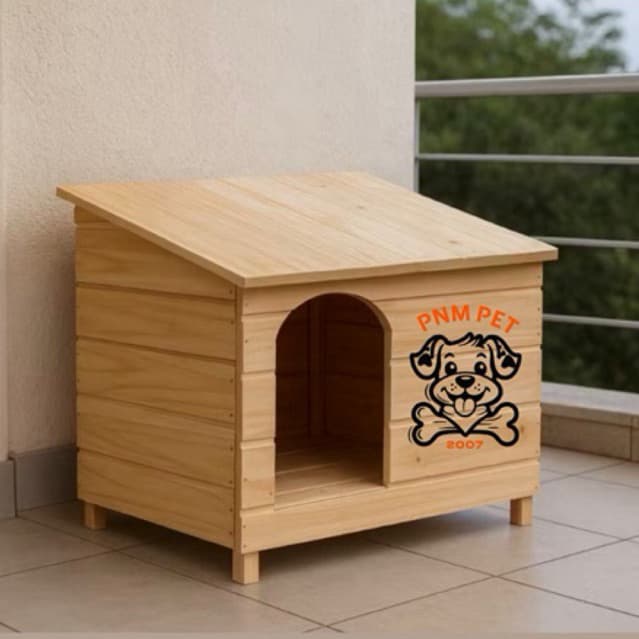 Casa Casinha De Cachorro Pet de Madeira Tamanhos  N1, N2, N3, N4  modelo Edícula