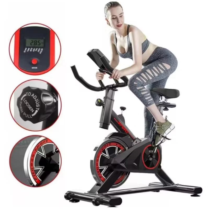 Bicicleta ergométrica spinning para cardio e musculação.