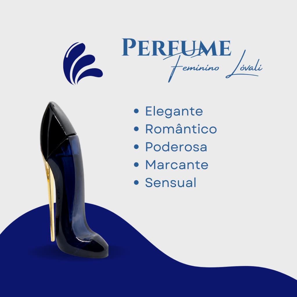 Perfume Importado Feminino 30ml Frasco Salto Azul Luxo – Aroma Marcante
