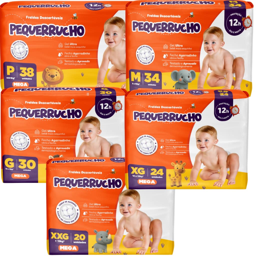 Fralda Infantil Descartavel Piquitucho Pacote Mega Promoção