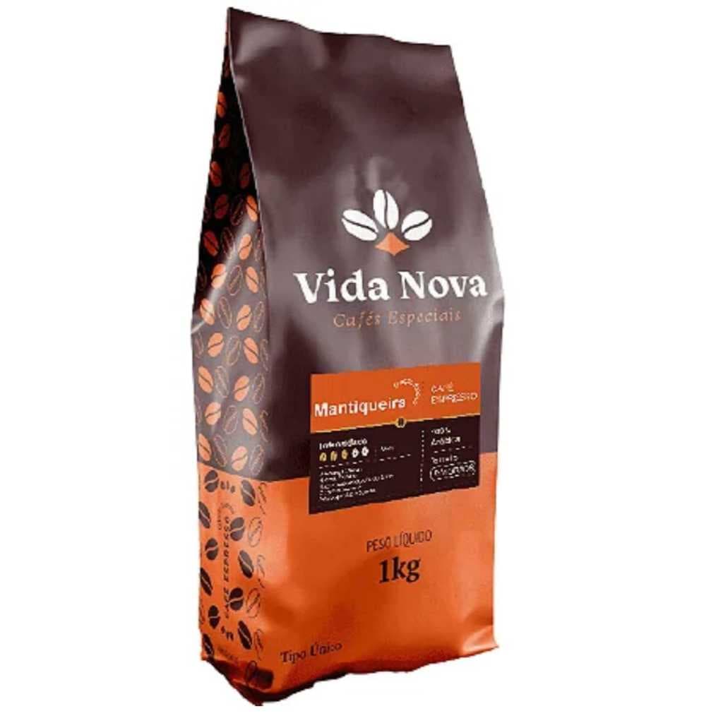 Café VIda Nova 100%Arábica Torra média clar Nota Sensorial  Chocolate Em grão e Moído