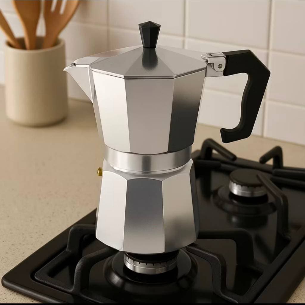 Cafeteira Italiana Alumínio  450ml 9 Xícaras Café Expresso Manual