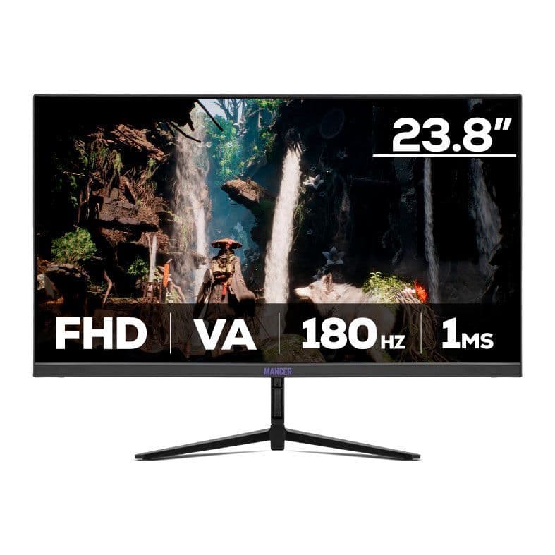 Monitor Gamer Mancer Valak Z185S, 23.8 Pol, VA, Curvo, FHD, 1ms, 180Hz, HDMI/DP, MCR-VKZ185S-BL01