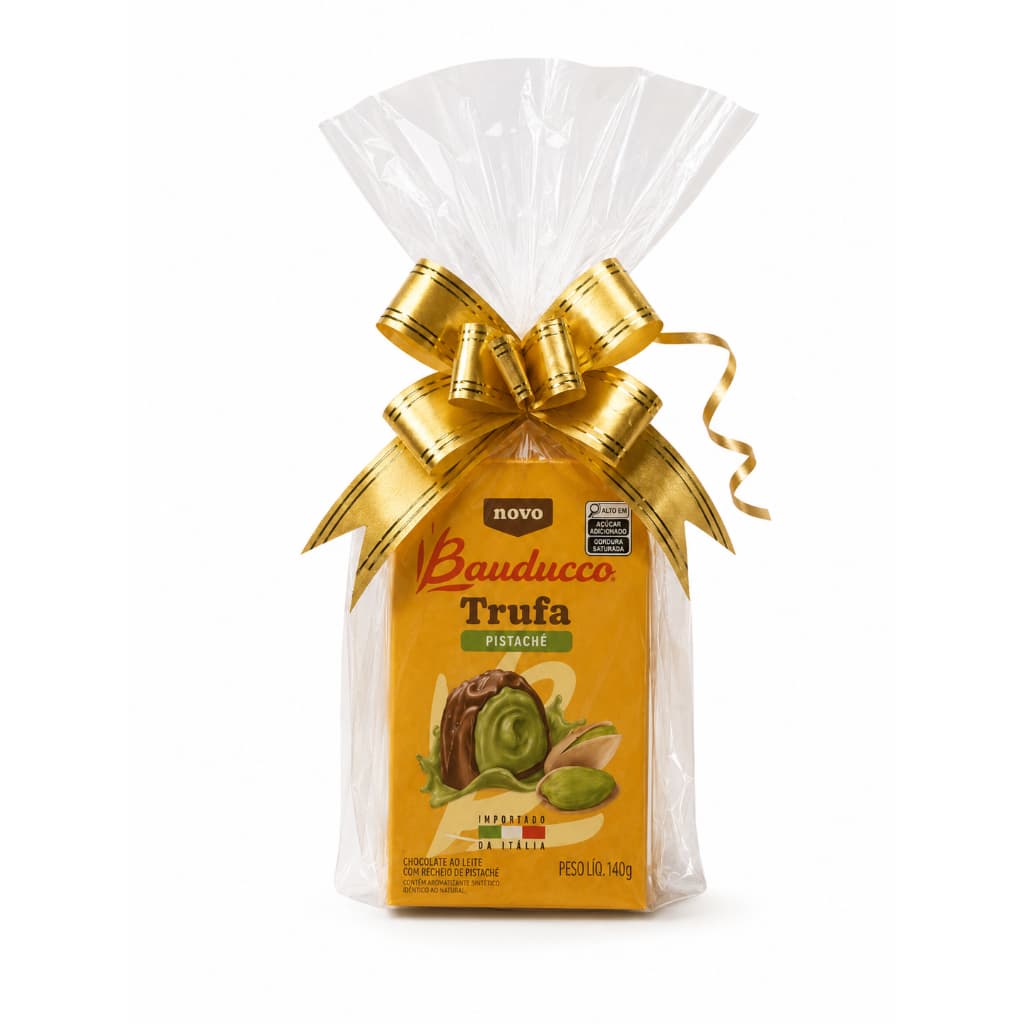 Chocolate Trufa Pistache Bauducco 140g Importado Itália Embalado Para Presente
