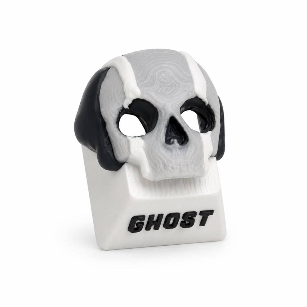 Keycap Ghost Call of Duty Caveira Gamer Tecla Personalizada Teclado Mecânico Padrão MX