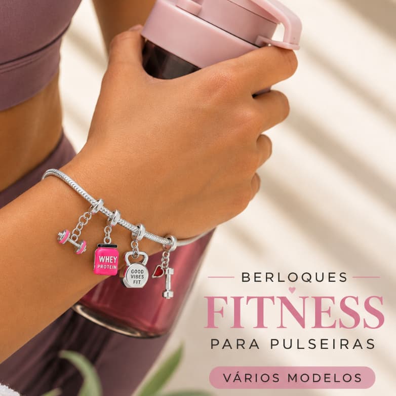 Berloque Halter Musculação Peso Fitness Academia Crossfit Maratona Bicicleta Kettlebell Corrida