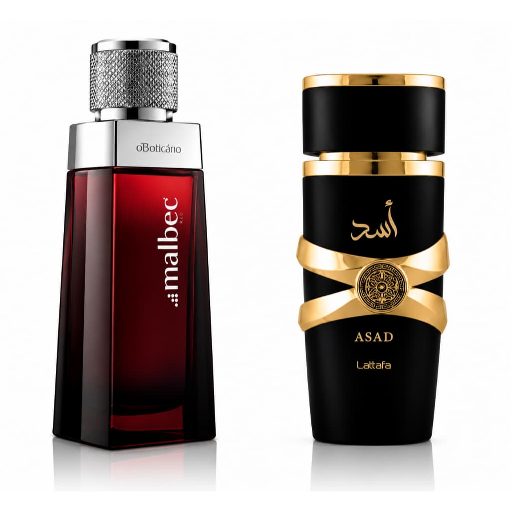 Kit de 01 Ate 02 Perfumes Arabe Azad + Malbeck Premium Luxo Longa Duração Amadeirado Importado
