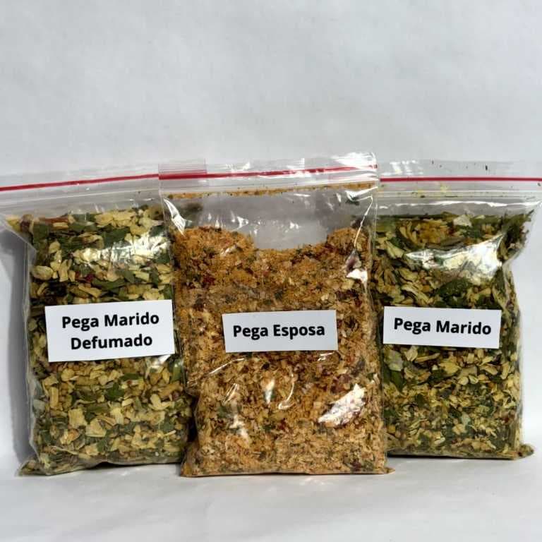 Kit de Temperos Artesanais Pega Marido, Pega Esposa e Pega Marido Defumado