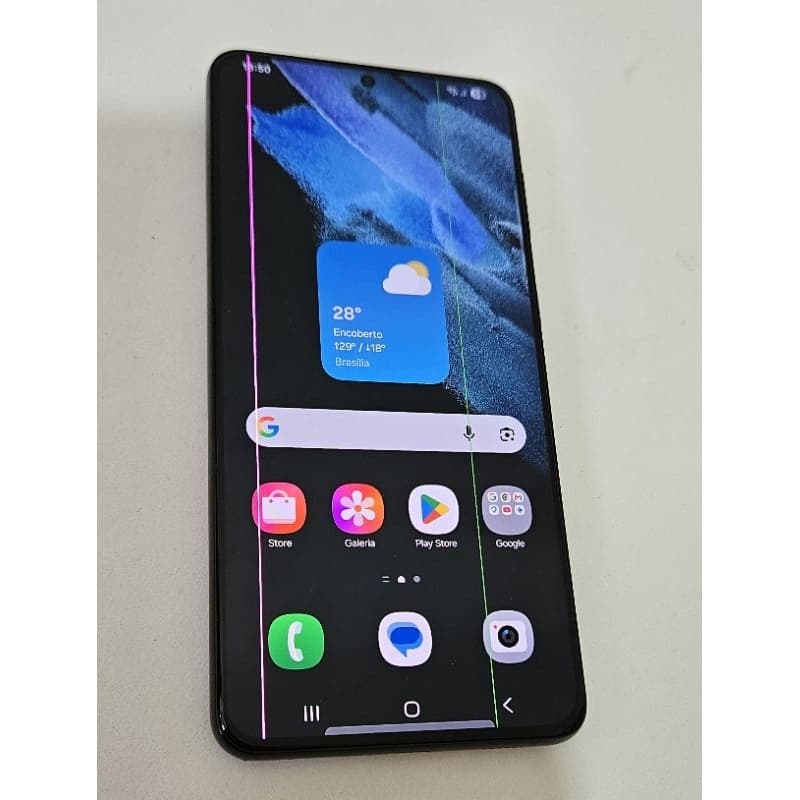 Samsung Galaxy S21 + Plus 256GB Prata Usado (Com Linhas Verticais)