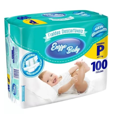Fralda Descartável Infantil Enzzo Baby Plus Diurna Pacotão Econômico Fita Atacado