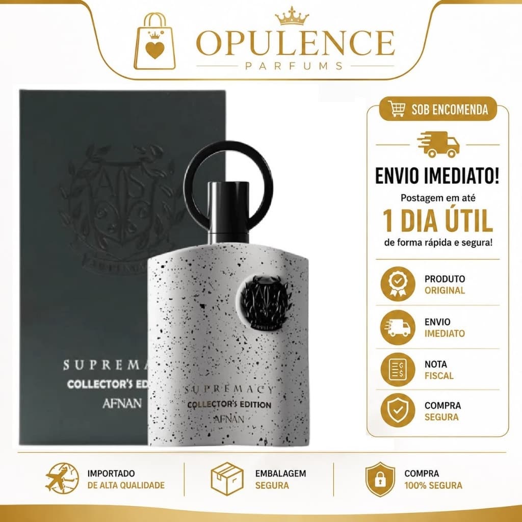 Perfume Supremacy Collector's Edition Afnan EDP 100ml Masculino Importado Original Alta Fixação