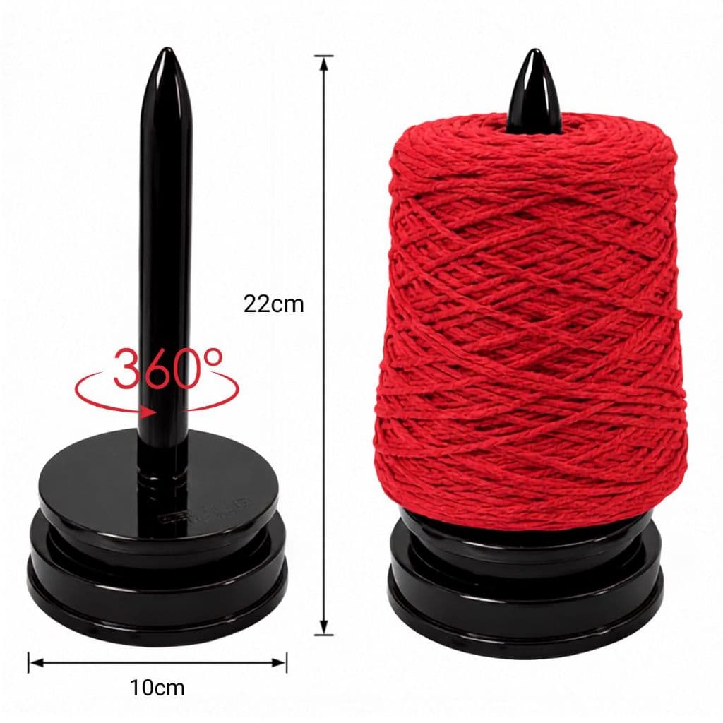 Suporte Para Barbante Giratório P/ Novelo Cone Rolo Crochê - Fial