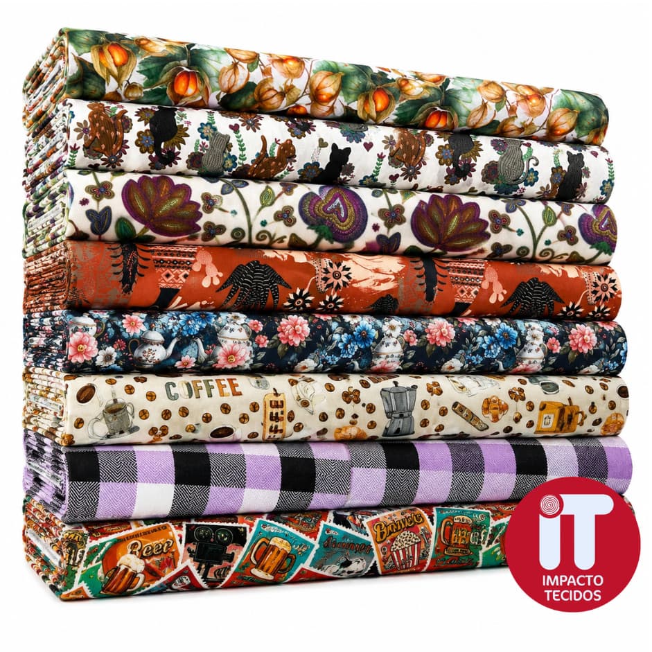 Tecido Tricoline Digital 100% Algodão 50cm x 1,50m Estampado Para Patchwork Costura Artesanato Est 101 a Est 150