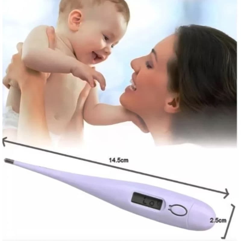 Termômetro Digital LCD Kit 2 Peças Medidor Temperatura Corporal Precisão Clínica