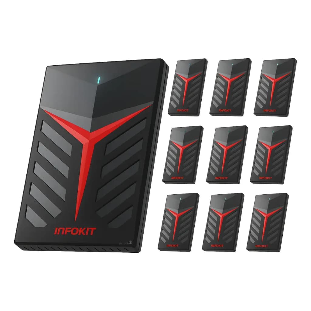 Kit 10 Case Externo Gamer Gaveta Ssd Hd Xbox ps4  ps5 Pc Notebook Usb 3.0