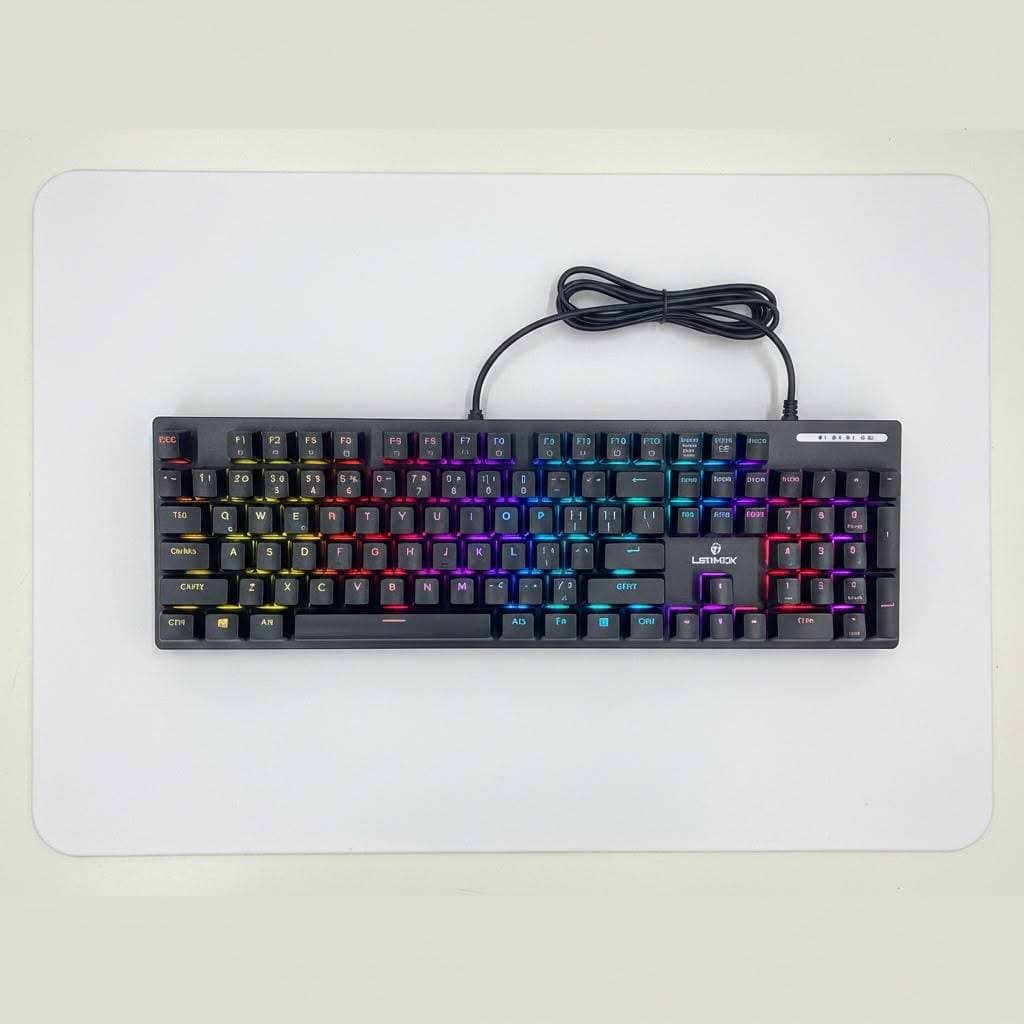 Teclado Gamer Lehmox Mecanico Mecanico LEY-2372 RGB – 8 Modos de Iluminação