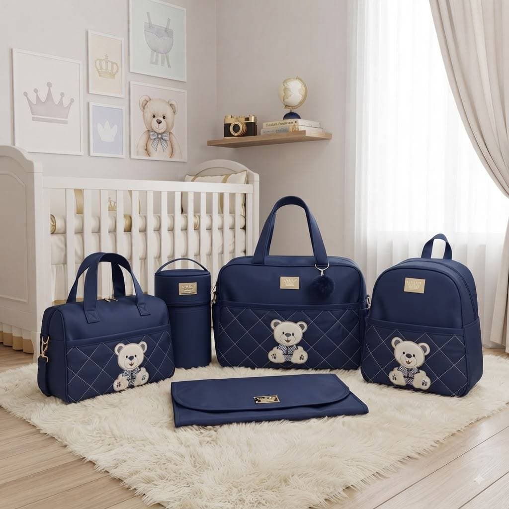 Bolsa maternidade bebê - recém nascido- MENINA / MENINO com 7 peças