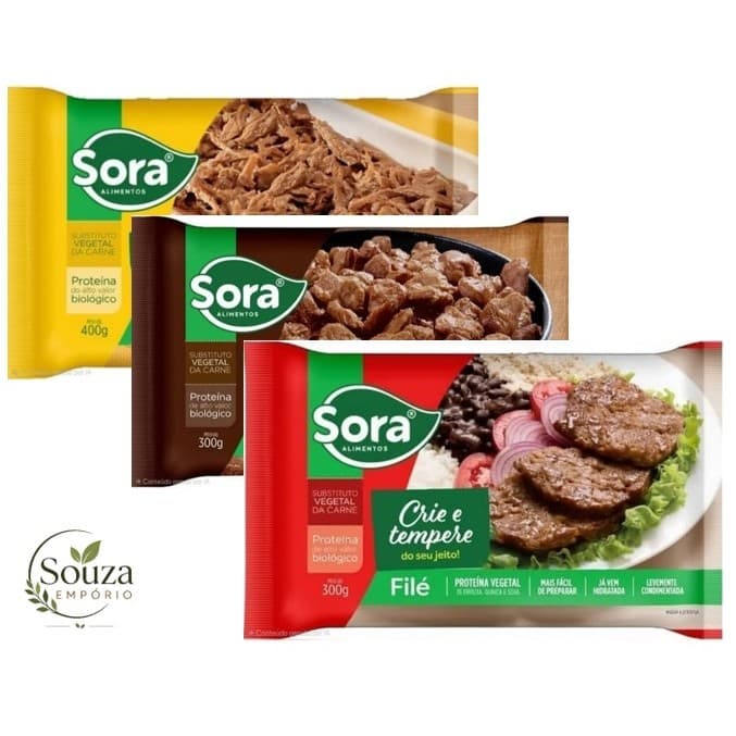 Kit Crie e Tempere - Desfiado, Fatias e Filé 300g / 400g - Sora