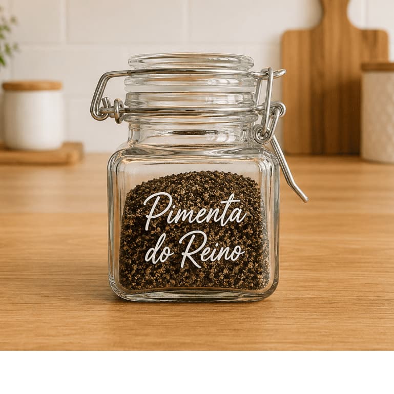 Etiquetas de vinil para temperos e condimentos para sua cozinha impermeável 6/12/24