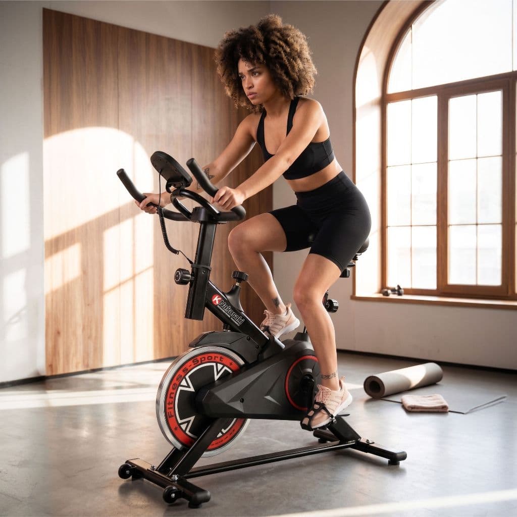 Bicicleta Bike Ergométrica Spinning Profissinal Fitness Academia