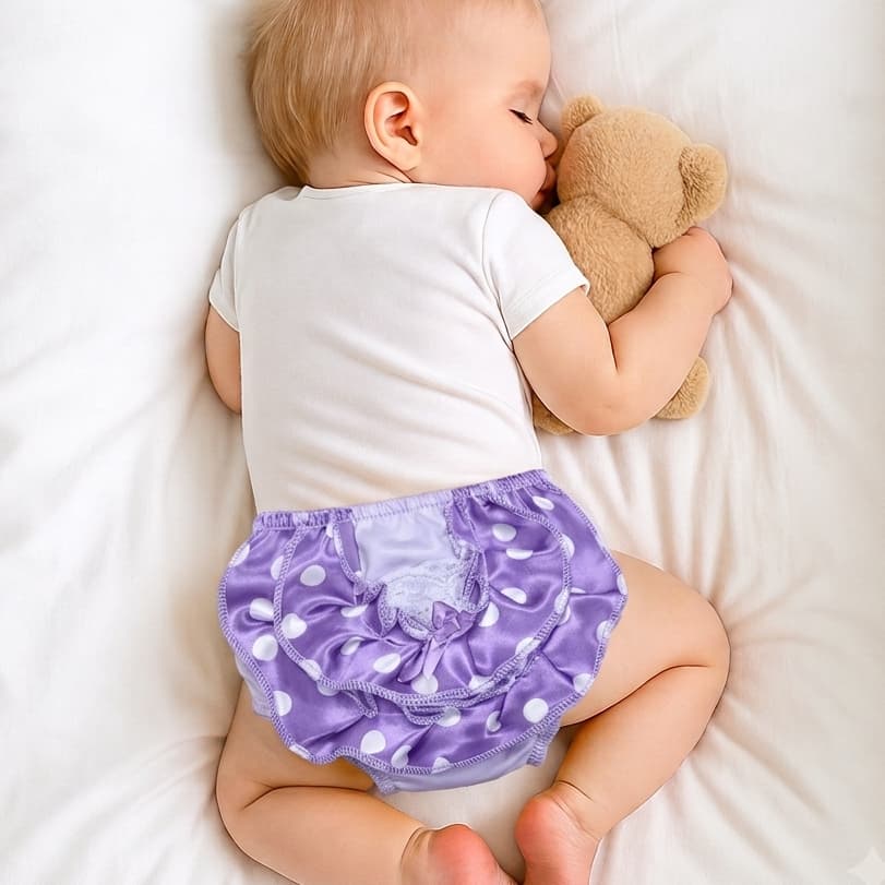 Kit 12 Calcinha Infantil Bunda Rica Bebê Tapa Fralda Algodão