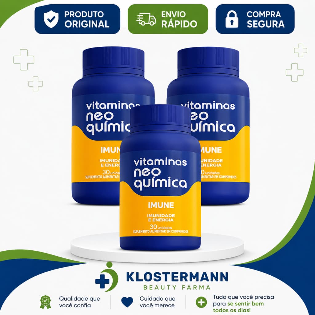 Kit 3 Suplemento Vitamina Imune 30 Cpr - Neo Química